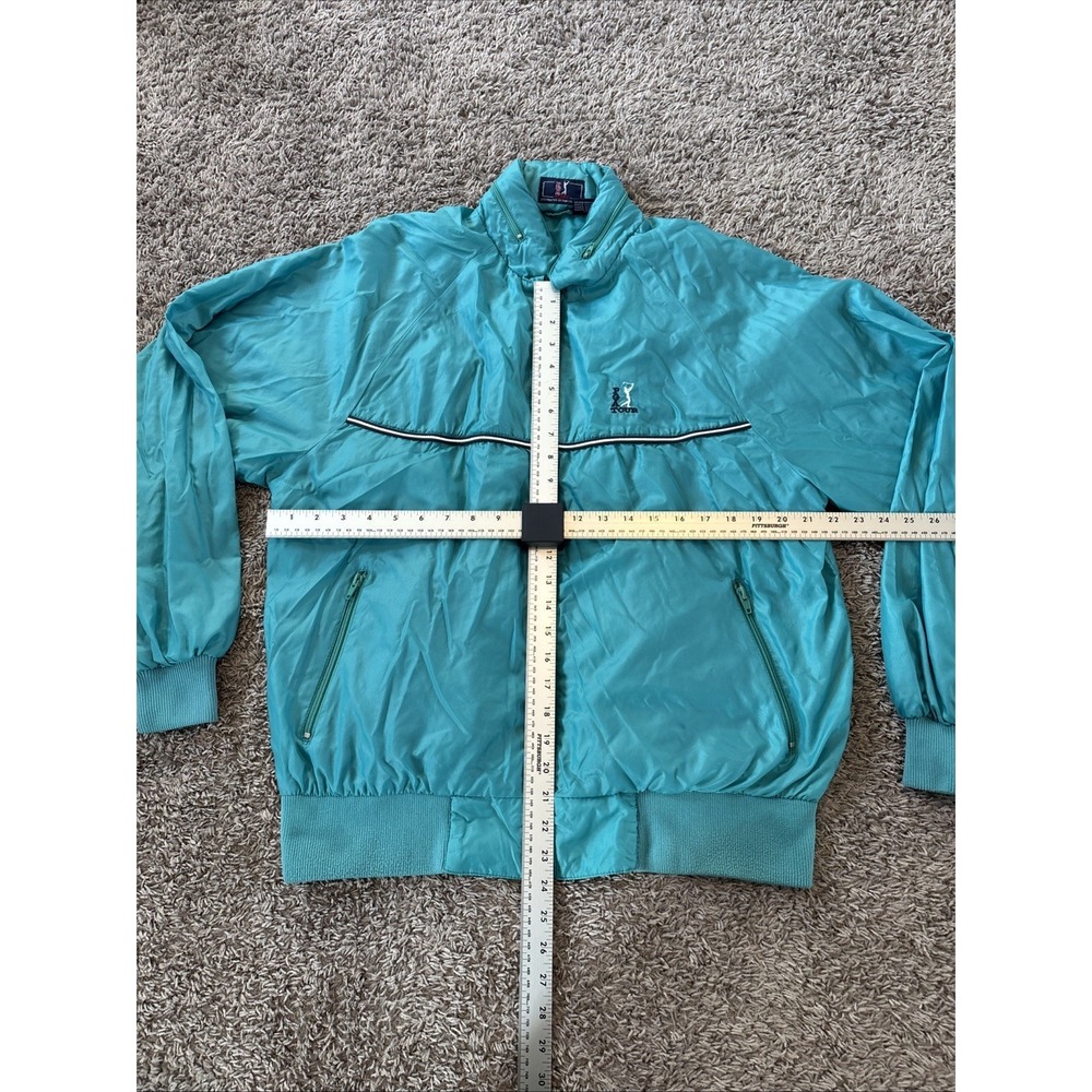 Mens VTG 90s PGA TOUR Nylon Hoodie Windbreaker Golf Jacket Ski Large L - Picture 5 of 5